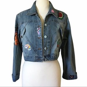 Vintage Destiny Jeans Upcycled Cropped Jean Jacket
